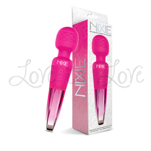 Nixie Rechargeable Wand Massager Pink Ombre Metallic