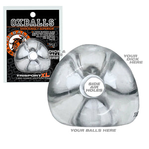Oxballs Tri-Sport XL Thicker 3-Ring Sling Clear For Him - Oxballs Series Buy in Singapore LoveisLove U4Ria