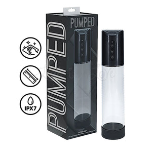 Shots Pumped HyperPump Rechargeable Penis Pump Gun Metal For Him - Penis Pumps & Enlargers Buy Sex Toys in Singapore LoveisLove U4Ria