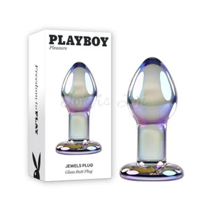 Playboy Pleasures Jewels Glass Butt Plug Buy in Singapore LoveisLove U4Ria