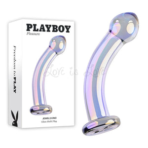 Playboy Pleasures Jewels King Glass Multi Plug Dildo Buy in Singapore LoveisLove U4Ria