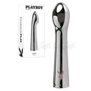 Playboy Swoon Rechargeable Vibrator Aluminum Platinum Buy in Singapore LoveisLove U4Ria