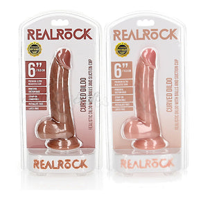 Shots RealRock Curved Realistic Dildo with Balls and Suction Cup 6 Inch Tan or Flesh Dildo - Realistic Dildos  Buy Sex Toys in Singapore LoveisLove U4Ria