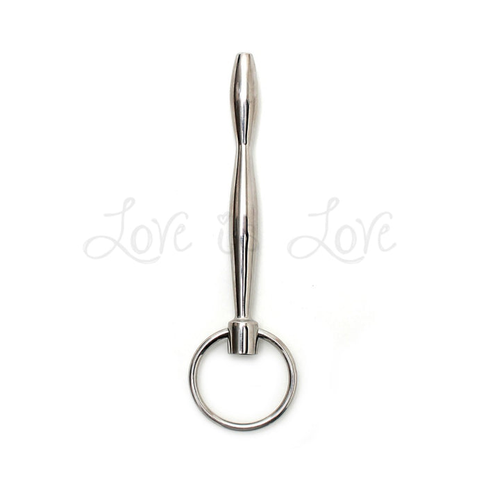 Rimba Stainless Steel Hollow Urethral Plug with Ring RIM 8176