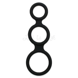 Rimba Triple Cock Ring Black Buy in Singapore LoveisLove U4Ria