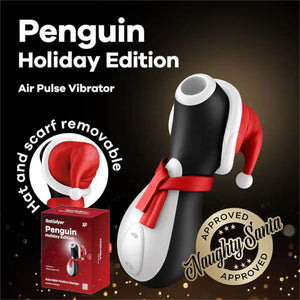 Satisfyer Penguin Holiday Edition Air Pulse Vibrator (Adorable Festive Design) (Authorized Dealer)  Buy in Singapore LoveisLove U4Ria