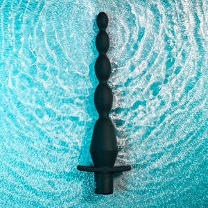 Selopa Vibrating Silicone Butt Beads Rechargeable Anal Silicone Black Buy in Singapore LoveisLove U4Ria