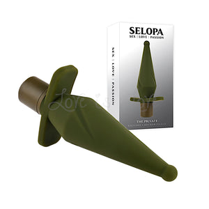 Selopa The Private Vibrating Silicone Anal Butt Plug Green Buy in Singapore LoveisLove U4Ria