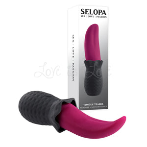 Selopa Tongue Teaser Rechargeable Silicone Vibrator Buy in Singapore LoveisLove U4Ria