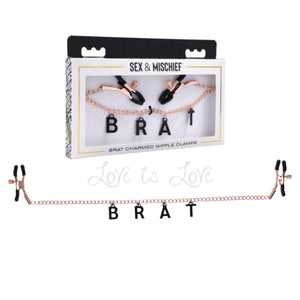 Sex & Mischief Brat Charmed Nipple Clamps  Buy in Singapore LoveisLove U4Ria