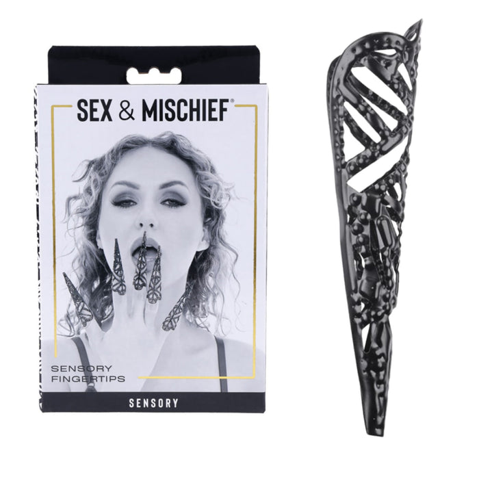 Sex & Mischief Sensory Fingertips Black or Brat Rose Gold