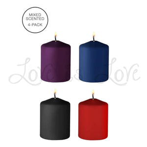 Shots Ouch! 4 Pack Of Mixed Scented Tease Candles Buy in Singapore LoveisLove U4Ria
