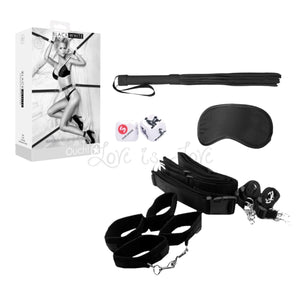 Shots Ouch! Black & White Bondage Belt Restraint System Buy in Singapore LoveisLove U4Ria