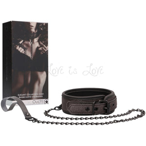 Shots Ouch! Elegant Collar with Leash Buy in Singapore LoveisLove U4RIa