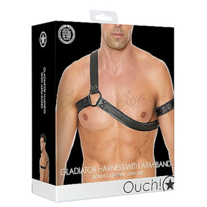 Shots Ouch! Gladiator Harness with Arm Band One Size Buy in Singapore LoveisLove U4Ria