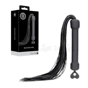 Shots Ouch! Beginners Silicone Whip Black Buy in Singapore LoveisLove U4Ria