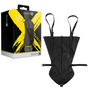 Shots Ouch! Xtreme Zip-up Full Sleeve Arm Restraint Black Buy in Singapore LoveisLove U4Ria