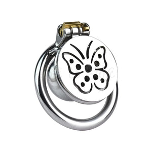 Stainless Steel Butterfly Inverted Sissy Chastity Cage #205 45 MM For Him - Chastity Devices Buy Sex Toys in Singapore LoveisLove U4Ria