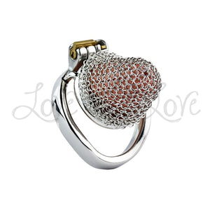Stainless Steel Chainmail Chastity Cage 45mm #199C Buy in Singapore LoveisLove U4Ria