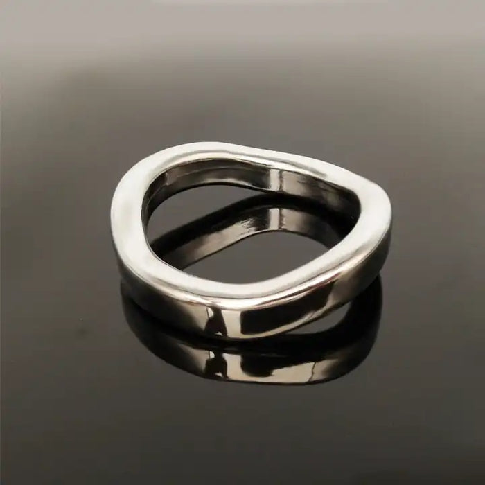 Stainless Steel Curved Cock Ring #38