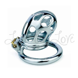 Stainless Steel Hollow Chastity Cage 45 mm #156 Buy in Singapore LoveisLove U4Ria