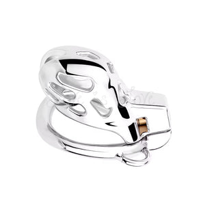 Stainless Steel Top Locking Cobra Chastity Cage #183 45MM Buy in Singapore LoveisLove U4Ria
