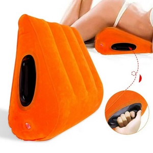 Toughage Inflatable Triangular Sex Pillow Orange SIngapore