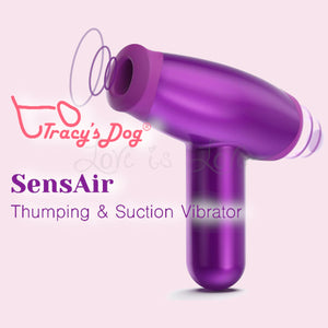 Tracy's Dog SensAir Clitoral Sucking 2In 1 Thumping Vibrator Purple Vibrators - Clitoral Suction Buy Sex Toys in Singapore LoveisLove U4Ria