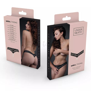 Underneath Crotchless Mira G-string With Pearl Chain S/M or L/XL Buy in Singapore LoveisLove U4Ria