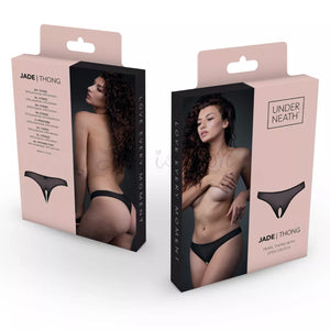 Underneath Jade Crotchless Sheer Thong S/M or L/XL Buy in Singapore LoveisLove U4Ria