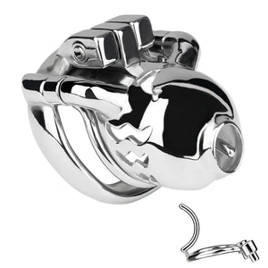 Stainless Steel Weighted Prince Albert Chastity Cage with Belt #262C For Him - Chastity Devices Buy Sex Toys in Singapore LoveisLove U4Ria