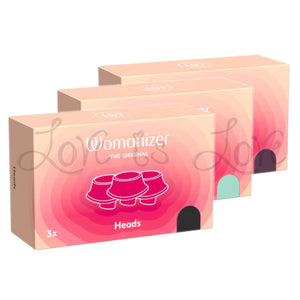 Womanizer Next Stimulation Heads Replacement Box of 3 Small Medium Black Sage Dark Purple Buy in Singapore LoveisLove U4Ria