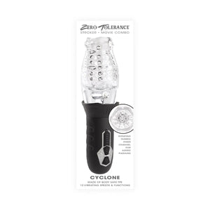 Zero Tolerance Cyclone Rechargeable Vibrating Spinning Stroker Clear Buy in Singapore LoveisLove U4Ria