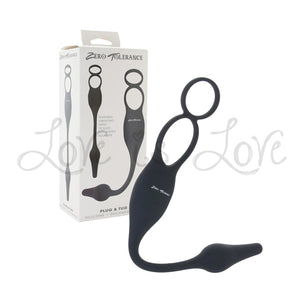 Zero Tolerance Plug and Tug Vibrating Silicone Plug and Cock Ring Buy in Singapore LoveisLove U4Ria