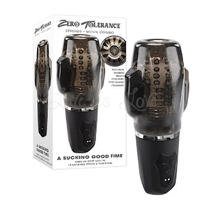 Zero Tolerance A Sucking Good Time Rechargeable Vibrating Stroker Black Smoke Male Masturbators - Stroke/Suck/Vibrate Buy in Singapore LoveisLove U4Ria