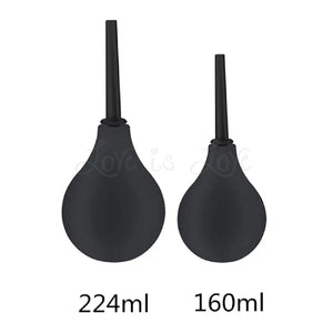 Bulb Anal Douche Black Large 224 ML or Medium 160 ML