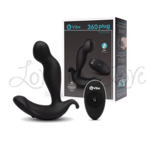 b-Vibe 360 Rotating and Vibrating Remote Control Plug Black Buy in Singapore LoveisLove U4Ria