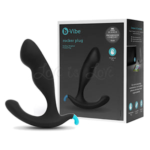 b-Vibe Rocker Plug Rocking Weighted Prostate Plug Black Prostate Massagers - Other Prostate Toy Buy Sex Toys in Singapore LoveisLove U4Ria