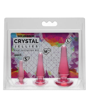 Doc Johnson Crystal Jellies Anal Initiation Kit Purple or Pink