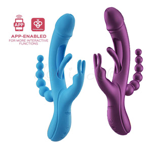 Honey Play Box Trilux Tapping Finger App-Controlled Rabbit Vibrator With Anal Beads Vibrators - Clit Stimulation & G-Spot  Buy Sex Toys in Singapore LoveisLove U4Ria