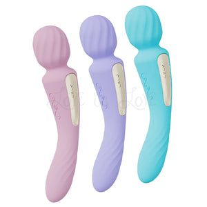 Lelo Switch App-Controlled Double-Sided Wand Vibrator lilac soft pink aqua Lelo Switch App-Controlled Double-Sided Wand Vibrator Award-Winning & Famous - Lelo Buy Sex Toys in Singapore LoveisLove U4Ria