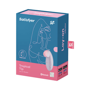 Satisfyer Tropical Tip App-Controlled Lay-On Clitoral Vibrator Light Blue or Lilac (Authorized Retailer)  Buy in Singapore LoveisLove U4Ria 