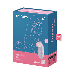 Satisfyer Tropical Tip App-Controlled Lay-On Clitoral Vibrator Light Blue or Lilac (Authorized Retailer)  Buy in Singapore LoveisLove U4Ria