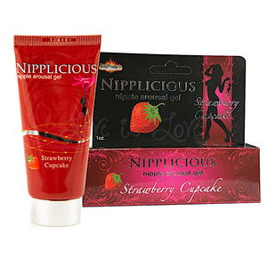 Hott Products Nipplicious Nipple Arousal Gel Strawberry Cupcake 1 FL OZ Nipple Toys - Nipple Arousal Buy Sex Toys in Singapore LoveisLove U4Ria