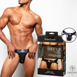SpareParts Deuce Double Strap Harness Regular Black Size A or Size B (New Packaging) Buy in Singapore LoveisLove U4Ria