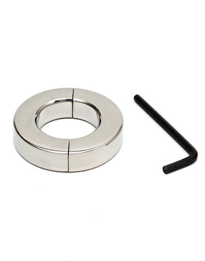 Rimba Bondage Play - Stainless Steel Ballstretcher with Allen Key (height 1.5 cm) #7380