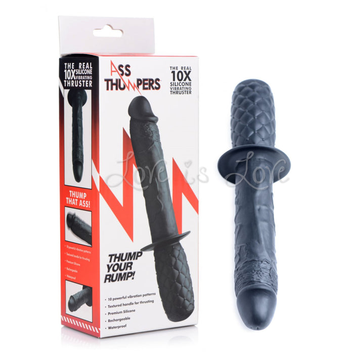Ass Thumpers Realistic 10X Silicone Vibrating Thruster
