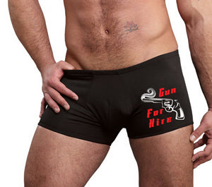 Gun For Hire Graphic Pouch Short Buy in Singapore LoveisLove U4Ria