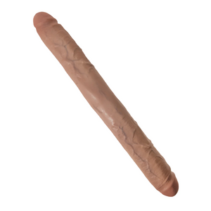 King Cock 16 Inch Thick Double Dildo Flesh or Tan