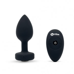 B-Vibe Remote Control Vibrating Jewel Plug Black M/L buy in Singapore LoveisLove U4ria
